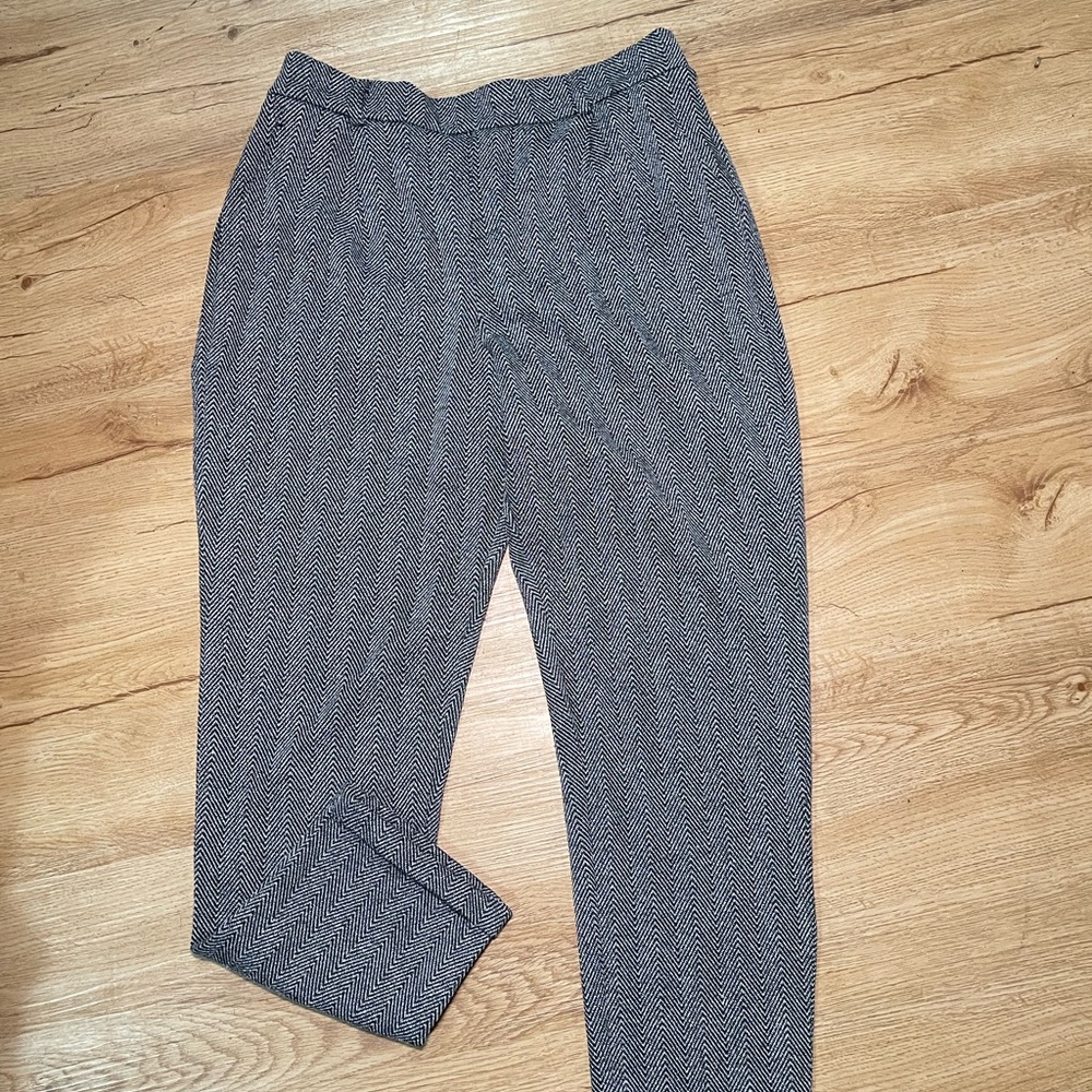 Men's Gray Herringbone Pants